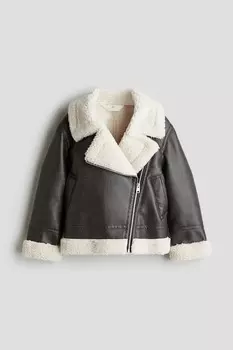 Летная куртка H&M, черный