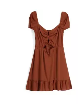 Летнее платье Bershka, цвет Auburn