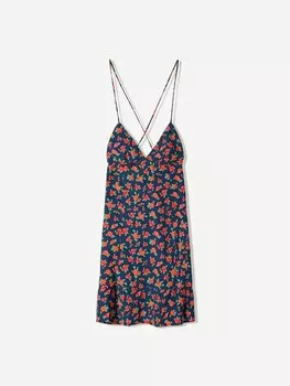 Летнее платье Bershka, темно-синий