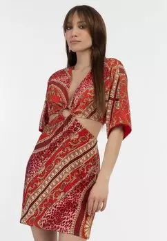 Летнее платье faina, красный