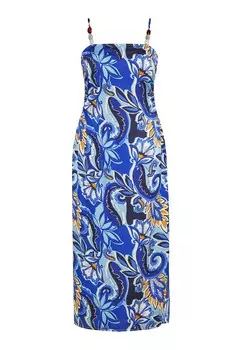 Летнее платье IZIA, цвет marine blue/Turquoise/Cobalt blue