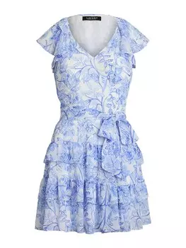 Летнее платье Lauren Ralph Lauren POLY, белый