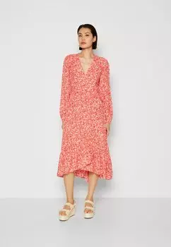 Летнее платье Marks & Spencer, красный