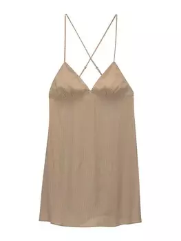 Летнее платье Pull&Bear, экрю
