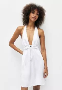 Летнее платье PULL&BEAR, белый
