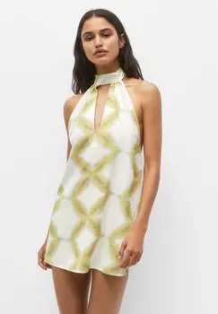 Летнее платье PULL&BEAR, зеленый