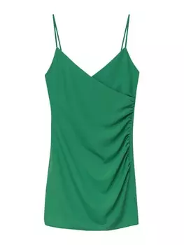 Летнее платье Pull&Bear, зеленый
