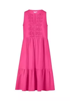 Летнее платье с ярусами Vera Mont, цвет Pink Peony