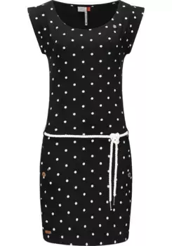 Летнее платье в стиле Ragwear "Tag Dots", легкое хлопковое платье с точечным узором, цвет Dark
