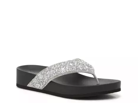 Летние шлепанцы Kelly & Katie, Black/Silver Metallic
