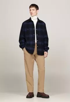Летняя куртка BRUSHED CHECK OVER Tommy Hilfiger, темно-синий