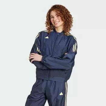 Летняя тканая спортивная куртка с 3 полосками Tiro Cut Adidas, цвет Legend Ink