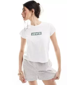 Levi's — Authentic — Белая футболка с коробкой с логотипом