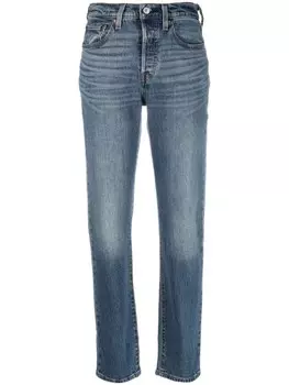 Levi's укороченные джинсы 501, синий