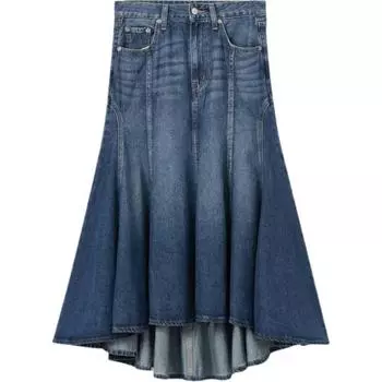 Levis Длинная женская юбка Levi's Denim синего цвета