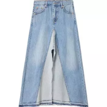 Levis Длинная женская юбка Levi's Denim синего цвета