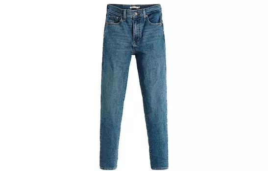 Levis Зауженные джинсы женские синие