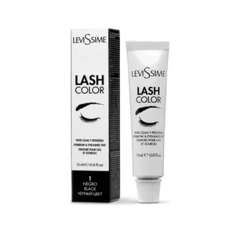 LeviSsime Lash Color краска для бровей и ресниц №1 Черный/Черный, 15 мл