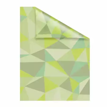 LICHTBLICK ORIGINAL оконная пленка "Pattern Triangles", 1 шт., непрозрачная, структурированные клейкие точки 50х100 см, зеленый