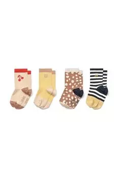 Liewood Детские носки, 4 шт., розовый
