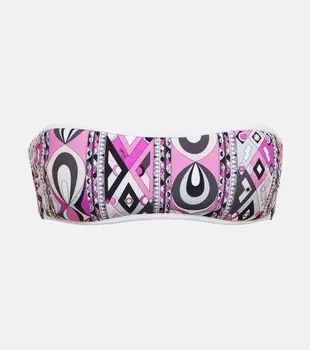 Лиф бикини с принтом PUCCI, фиолетовый
