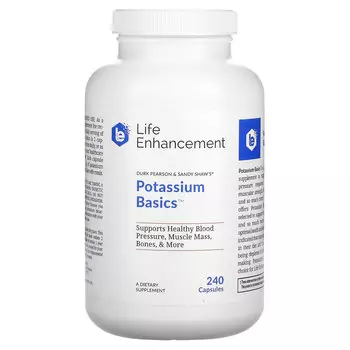 Life Enhancement, Potassium Basics, 240 капсул