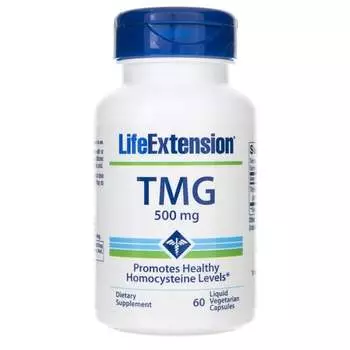 Life Extension, Биологически активная добавка TMG, 60 капсул