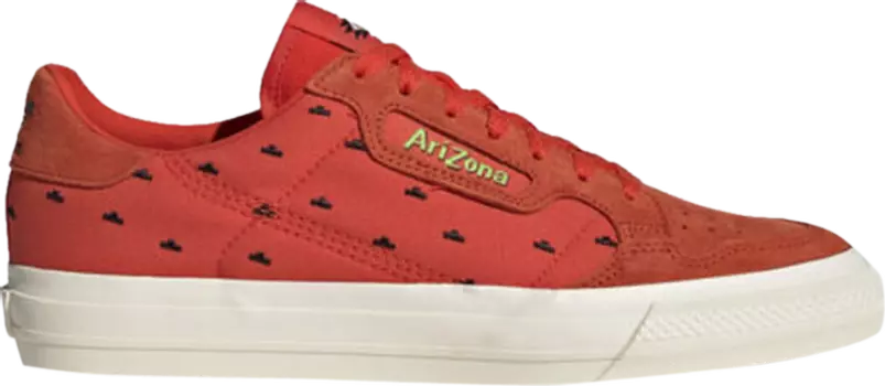 Лимитированные кроссовки Adidas AriZona x Continental Vulc 'Watermelon', красный
