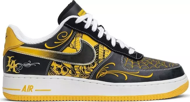 Лимитированные кроссовки Nike Livestrong x Air Force 1 Low Supreme TZ LAF 'Mr. Cartoon', желтый