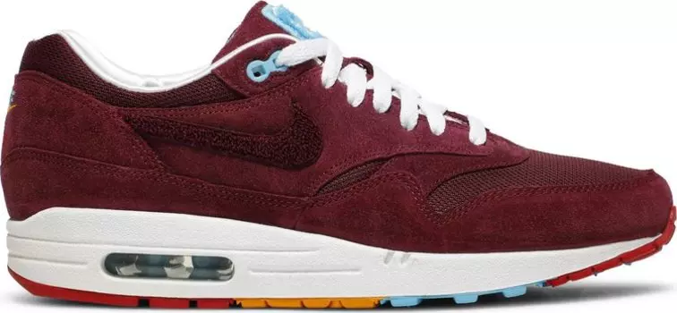 Лимитированные кроссовки Nike Patta x Parra x Air Max 1 Premium 'Cherrywood', красный