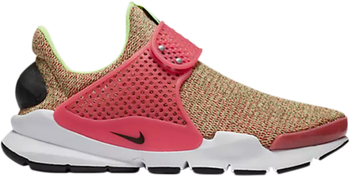 Лимитированные кроссовки Nike Wmns Sock Dart SE 'Ghost Green Hot Punch', зеленый