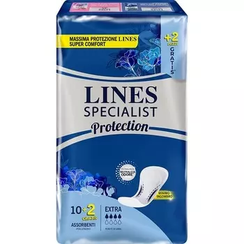 Lines Specialist Protection Экстраабсорбирующие легкие прокладки при недержании, 12 шт. в упаковке, 270 г