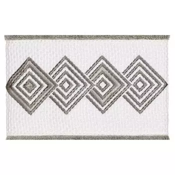 Linum Home Textiles Турецкий хлопок Noah Набор украшенных полотенец из 3 предметов, темно-серый