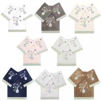 Linum Home Textiles Турецкий хлопок Stella Набор украшенных полотенец из 3 предметов, бежевый