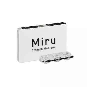 Линзы месячные +3,25 кривизна 8,6, 6 шт. Miru, Menicon, бесцветный