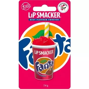 Lip Smacker Coca-Cola Cup Collection Клубничный Fanta Coke Cup Бальзам для губ для детей Fanta Клубничный вкус Сладкий подарок для ваших друзей