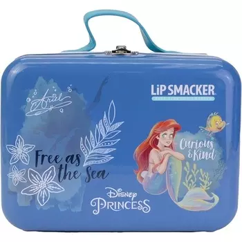 Lip Smacker Замороженный ланч-бокс в жестяной банке Универсальный безопасный в использовании подарочный набор для макияжа для детей с аксессуарами для волос и красоты — образ принцессы