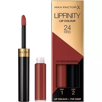 Lipfinity Стойкая двухшаговая губная помада 191 Бронзовый 4.2G, Max Factor