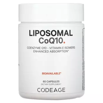 Комплексная формула Codeage Liposomal CoQ10, 60 капсул