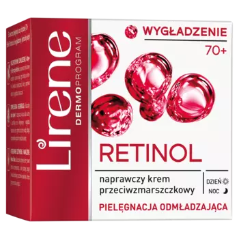Lirene Retinolowe Odywienie восстанавливающий крем для лица против морщин день и ночь 70+, 50 мл