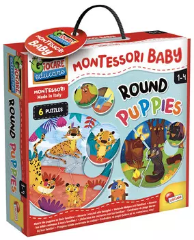 Лишани, Монтессори Бэби, круглый пазл Montessori Baby