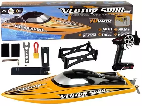 Лодзь Моторная лодка R/C Бесщеточный Artr Sr 80 Pro 74 Km/H Желтый Lean Toys