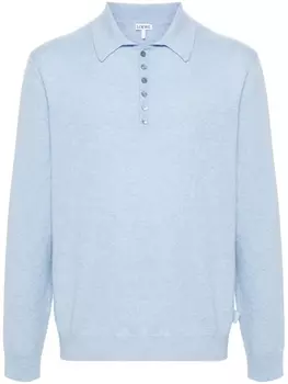 LOEWE кашемировый джемпер в рубчик, синий