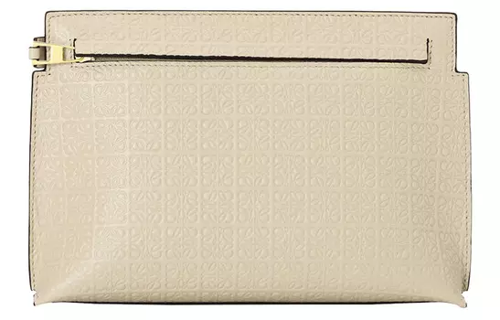 LOEWE Миниатюрная женская сумочка-клатч из телячьей кожи, светло-оранжевого цвета