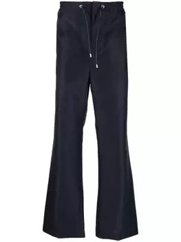 LOEWE прямые брюки с кулиской, синий