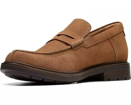 Лоферы Clarks Un Shire Step, цвет Cola Suede