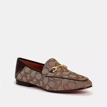 Лоферы COACH Haley, цвет KHAKI/MAHOGANY