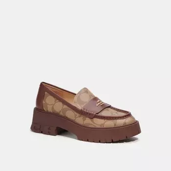 Лоферы COACH Ruthie, цвет Khaki/ Walnut