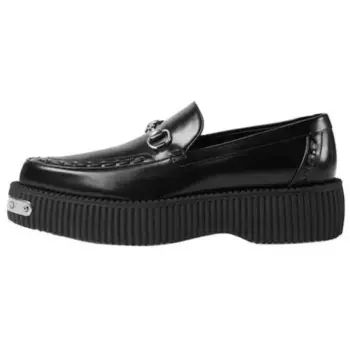 Лоферы Horsebit мужские черные Gucci