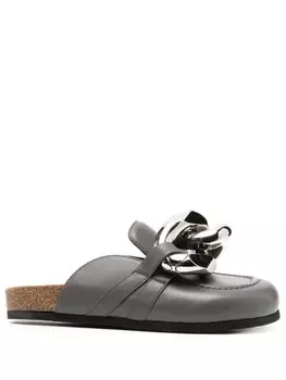 Лоферы с цепочкой JW Anderson, серый